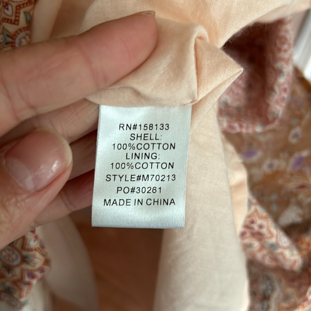 Moodie Patchwork Patterned Dress Whimsical Smocke… - image 8